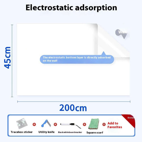 elektrostatyczna naklejka biała tablica Whiteboard Wall Sticker