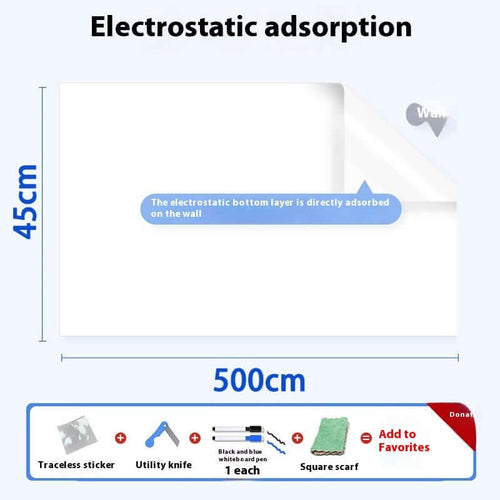 elektrostatyczna naklejka biała tablica Whiteboard Wall Sticker
