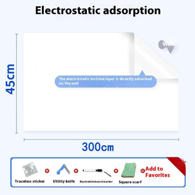 elektrostatyczna naklejka biała tablica Whiteboard Wall Sticker