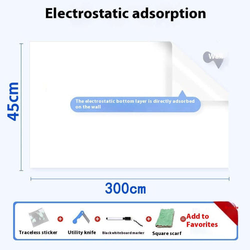 elektrostatyczna naklejka biała tablica Whiteboard Wall Sticker
