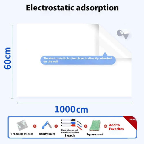 elektrostatyczna naklejka biała tablica Whiteboard Wall Sticker
