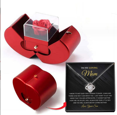 Necklace Silver Card Apple Box