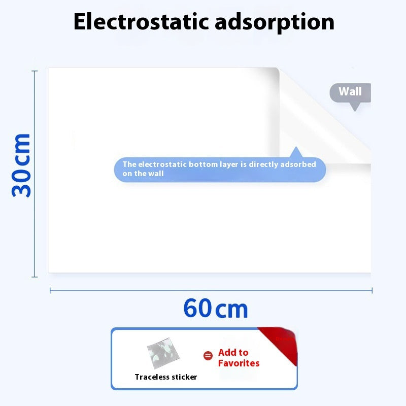 Plastic Electrostatic Adsorption Whiteboard Wall Sticker